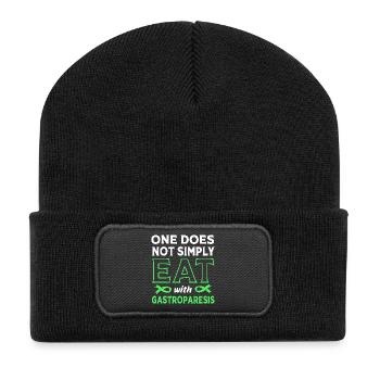 Gastroparesie - Beanie recyclé à patch - noir - Devant