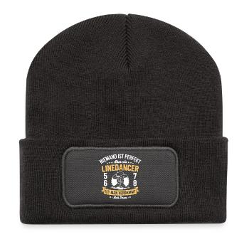 Danse en ligne country western - Beanie recyclé à patch - charbon - Devant