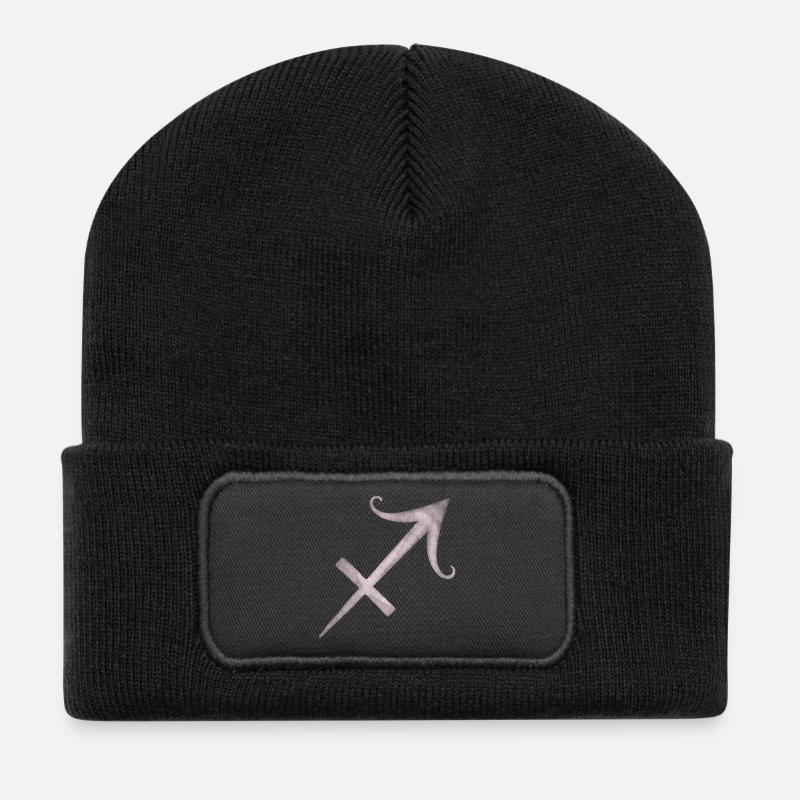 Schütze - Recycelte Patch Beanie - Schwarz