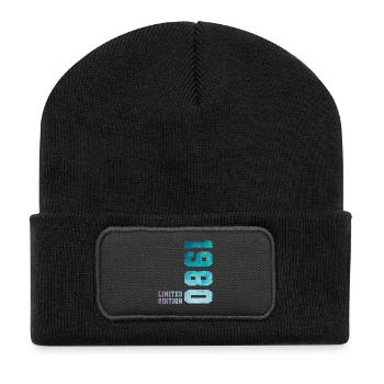 1980 Édition Limitée 46 ans anniversaire - Beanie recyclé à patch - noir - Devant