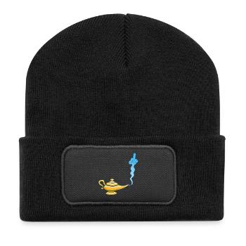 The Evil Genius - Recycled Patch Beanie - black - Front