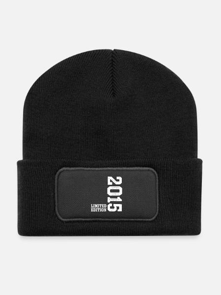 11. Geburtstag 2015 Limited Edition Junge Mädchen - Recycelte Patch Beanie - Schwarz