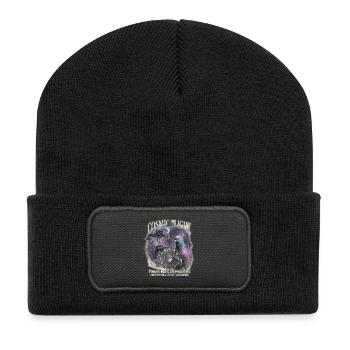 Cosmic Pigeon - Recycled Patch Beanie - black - Front