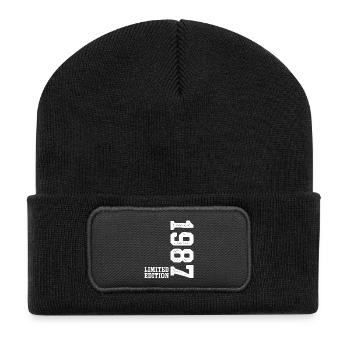 39e anniversaire 1987 Édition limitée Homme Femme - Beanie recyclé à patch - noir - Devant