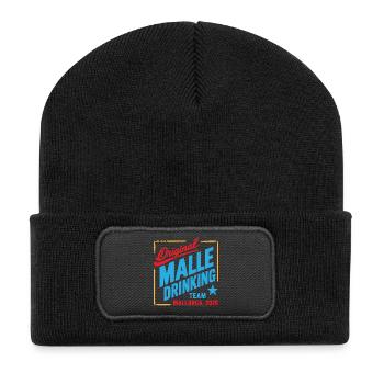 Malle 2026 Drinking Team Mallorca 2026 - Recycelte Patch Beanie - Schwarz - Vorne