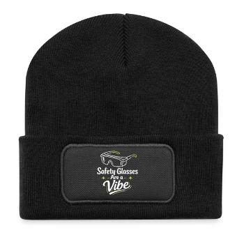 Goggle Vibe | Sécurité en laboratoire - Beanie recyclé à patch - noir - Devant