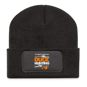 Entenjagd Ente Jagd Jäger - Recycelte Patch Beanie - Dunkelgrau - Vorne