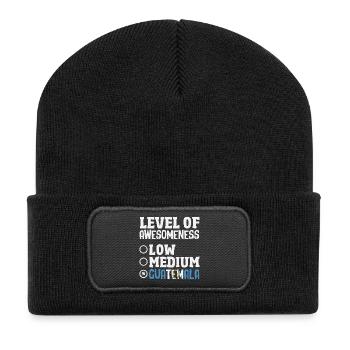 Guatemala Flag T-Shirt Pride & Home Chapín - Recycled Patch Beanie - black - Front