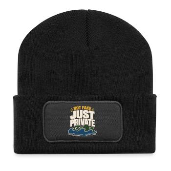 Monstre du Loch Ness Nessie Cryptide du Loch Ness - Beanie recyclé à patch - noir - Devant
