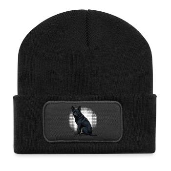 Black German Shepherd German Shepherd Owner - Recycled Patch Beanie - black - Front
