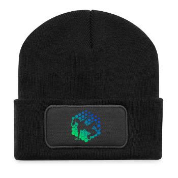 Hip-Hop-Tanz Geschenkidee für die Hip-Hop-Tänzerin - Recycelte Patch Beanie - Schwarz - Vorne