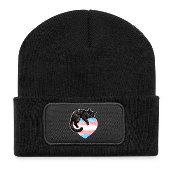 Pride Month LGBTQ - Protect Trans Kids - Recycled Patch Beanie - black - Front