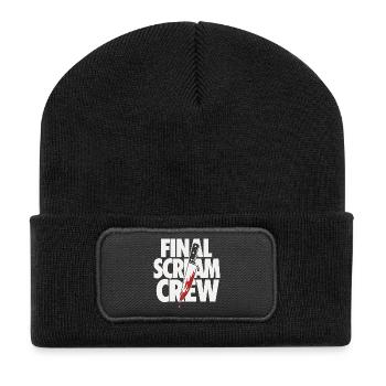 Final Scream Club Horror Design - Recycled Patch Beanie - black - Front