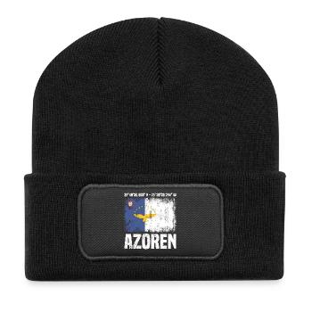 Voyage insulaire aux Açores - Beanie recyclé à patch - noir - Devant
