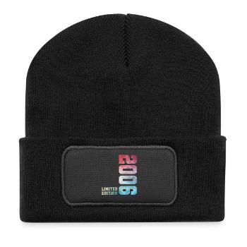 20. Geburtstag Limited Edition 2006  Jahrgang 2006 - Recycelte Patch Beanie - Schwarz - Vorne