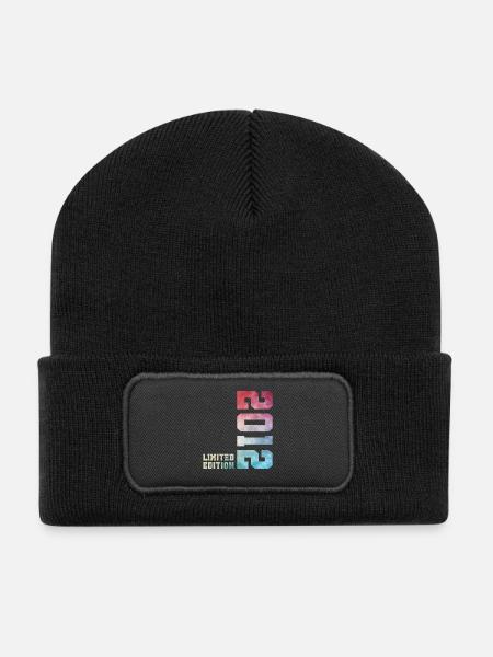 14. Geburtstag Limited Edition 2012 Jahrgang 2012 - Recycelte Patch Beanie - Schwarz