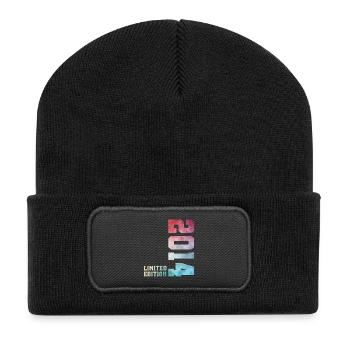 12. Geburtstag Limited Edition 2014 Jahrgang 2014 - Recycelte Patch Beanie - Schwarz - Vorne