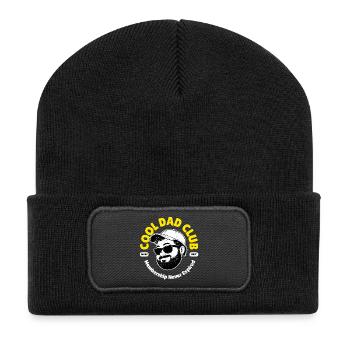 Cool Dad Club Papa Geschenk Vatertag Familie - Recycelte Patch Beanie - Schwarz - Vorne