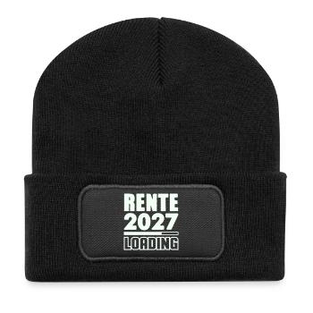 Pension 2027 Loading - Recycled Patch Beanie - black - Front
