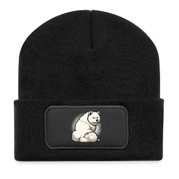 Samoyed Samoyed Owner Samoyed Lovers - Recycled Patch Beanie - black - Front