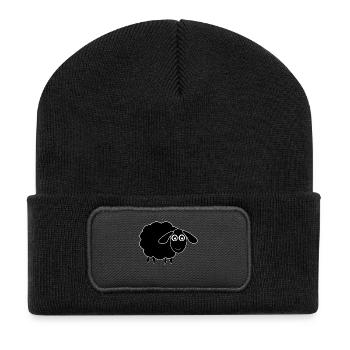 black sheep - Recycled Patch Beanie - black - Front