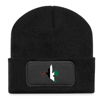 Paix en Palestine - Beanie recyclé à patch - noir - Devant