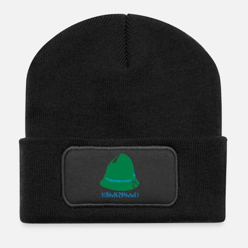 Schinderhannes - Recycelte Patch Beanie - Schwarz