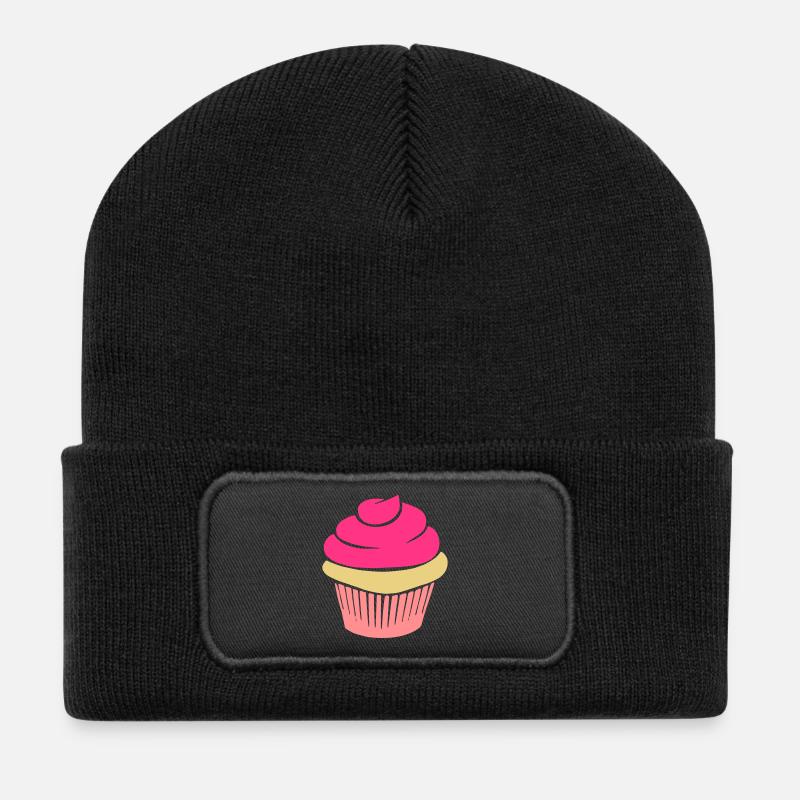 cupcake - Recycelte Patch Beanie - Schwarz