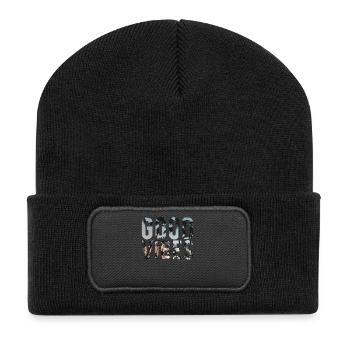 Good vibes - Beanie recyclé à patch - noir - Devant