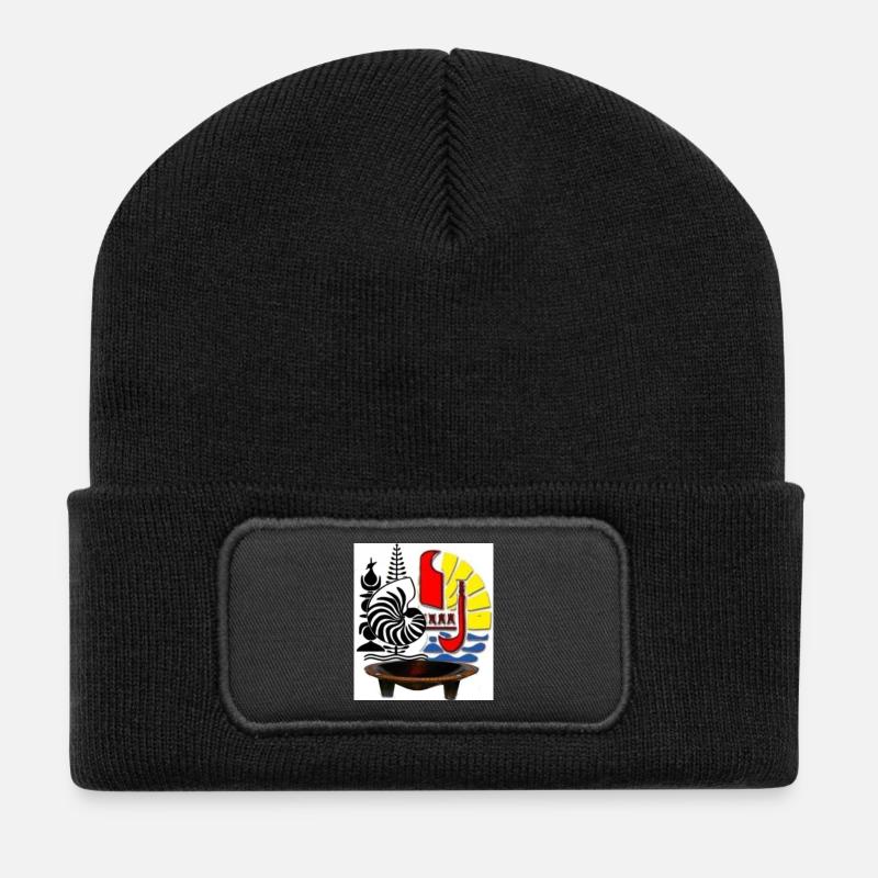 Tama PASIFIKA - Beanie recyclé à patch - noir
