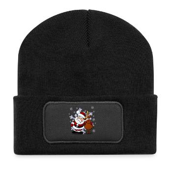 christma s14 - Recycelte Patch Beanie - Schwarz - Vorne