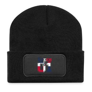 partner land king 01 prince Dominikanische Republi - Recycelte Patch Beanie - Schwarz - Vorne