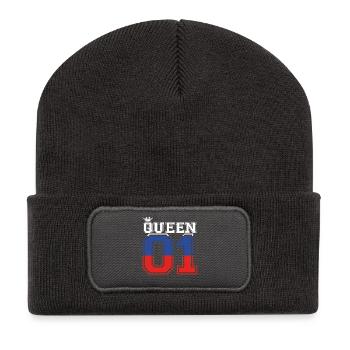 partner land king 01 prince Russland - Recycelte Patch Beanie - Dunkelgrau - Vorne