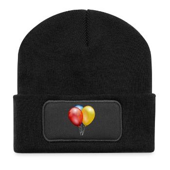 Ballons - Recycelte Patch Beanie - Schwarz - Vorne