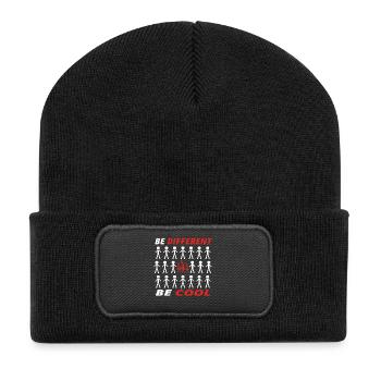 BE DIFFERENT different cool gift trumpet trumpet - Recycled Patch Beanie - black - Front