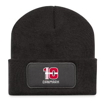 Denmark 2018 Soccer National Team Fan 10 Gift - Recycled Patch Beanie - dark grey - Front