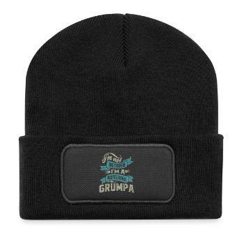 Professional Grumpa - Recycled Patch Beanie - black - Front