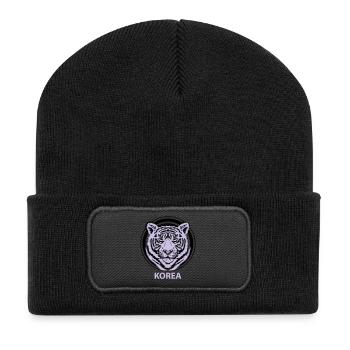 Korea - Recycelte Patch Beanie - Schwarz - Vorne