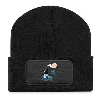 Hexenhaus - Essen ist Fertig - Recycelte Patch Beanie - Schwarz - Vorne