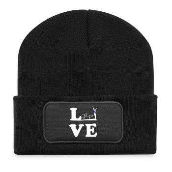Diving Diving Diving LOVE - Recycled Patch Beanie - black - Front