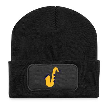 Saxophone - Recycled Patch Beanie - black - Front