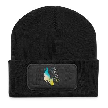 blockedTitle - Recycelte Patch Beanie - Schwarz - Vorne