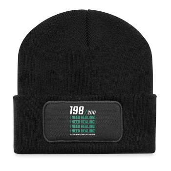 I Need Healing Gamer - Recycled Patch Beanie - black - Front
