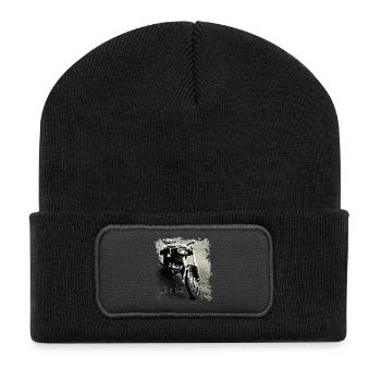Moto MZ RT 125 Zschopau GDR - Beanie recyclé à patch - noir - Devant