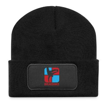 Breakdance B-Boy Streetdance Design Hip Hop Dance - Recycled Patch Beanie - black - Front