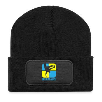 Breakdance B-Boy Streetdance Design Hip Hop Dance - Recycelte Patch Beanie - Schwarz - Vorne