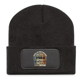 Édition limitée 1984 - Beanie recyclé à patch - charbon - Devant
