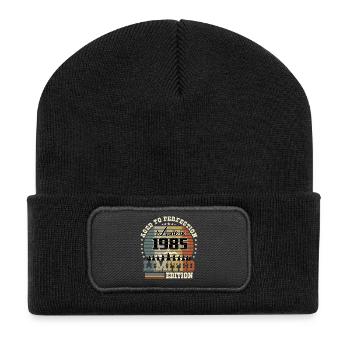 1985 Limited Edition - Recycelte Patch Beanie - Schwarz - Vorne