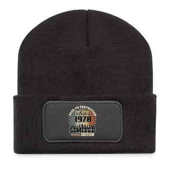 Édition limitée 1978 - Beanie recyclé à patch - charbon - Devant