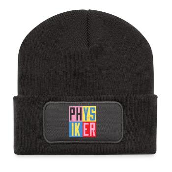 Physiker Design - Recycelte Patch Beanie - Dunkelgrau - Vorne